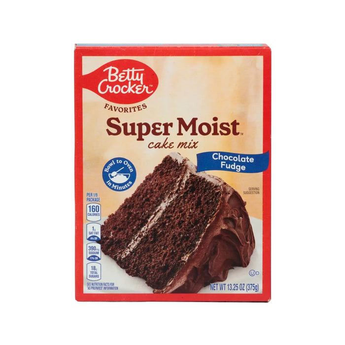 Mezcla para Pastel Chocolate Fudge Betty Crocker 13.25 oz - Caja de 6 unidades