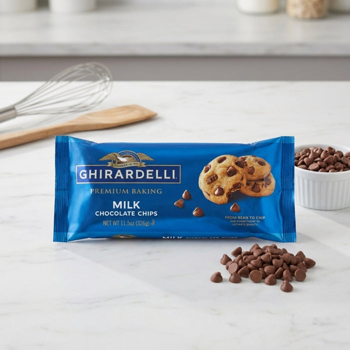 Chispas de Chocolate con Leche para Cocina Ghirardelli 11.5 oz - Caja de 12 unidades