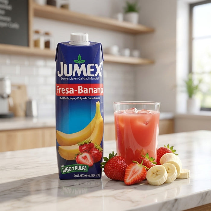 Jugo de Fresa Banano Jumex Prisma 960ml - Caja de 12 unidades