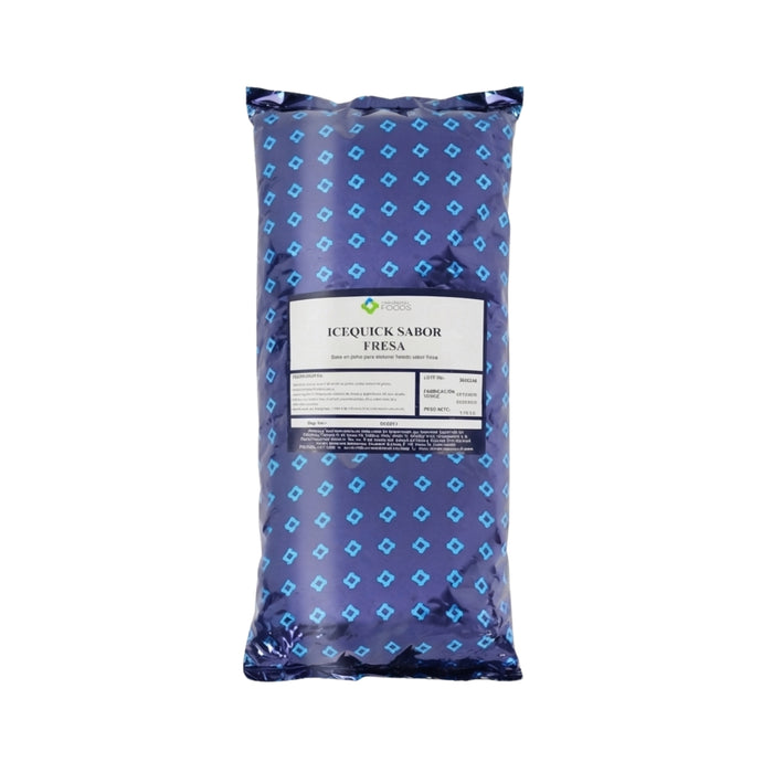 Helado Suave Unique Baker Ice-Quick Fresa 1.5 kg - Caja de 9 bolsas