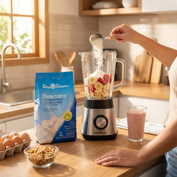 Leche en Polvo Dos Pinos Delactomy 2% Grasa 800g - Caja de 6 unidades