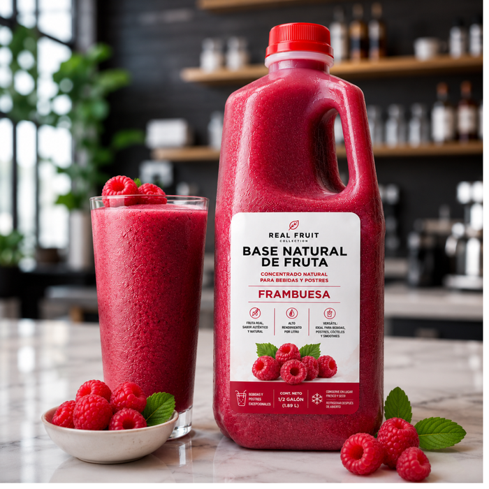 Base Natural de Fruta Frambuesa - Envase 1.89 Litros