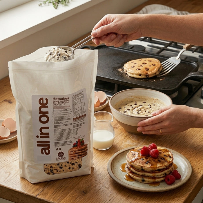 Harina para Pancakes All in One con Chispas de Chocolate 5 libras (2.3 kg)