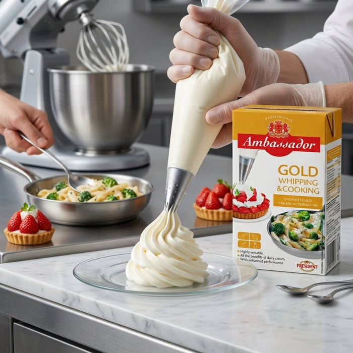 Crema Vegetal Top Gold Whip & Cooking Ambassador 1L - Caja de 6 unidades