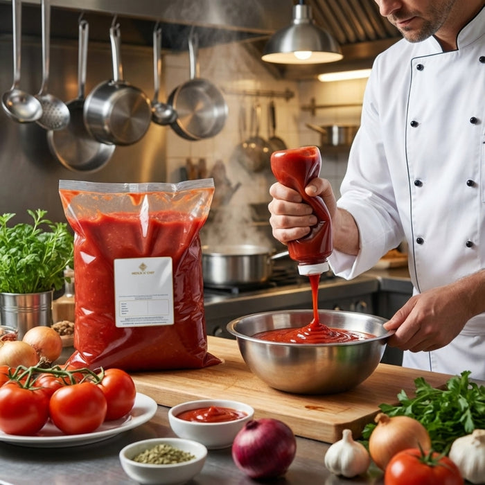 Salsa Kétchup Merck And Chef 3.5 kg - Caja de 4 bolsas