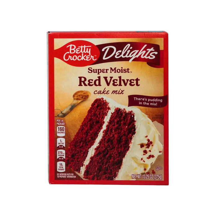 Mezcla para Pastel Red Velvet Betty Crocker 13.25 oz - Caja de 6 unidades