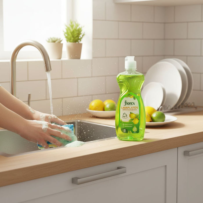 Florex Lavaplatos Natural Bright Limón 675 ml