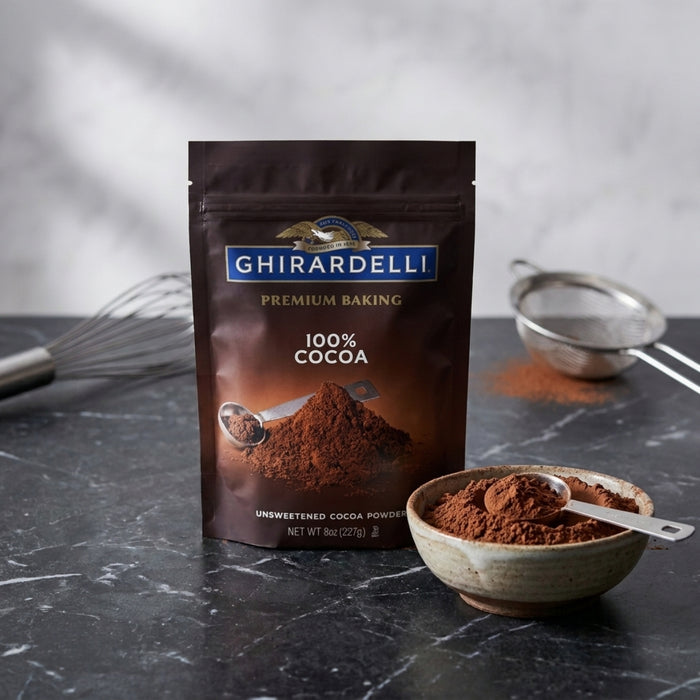 Cocoa Natural sin Azúcar Ghirardelli 8 oz - Caja de 6 unidades