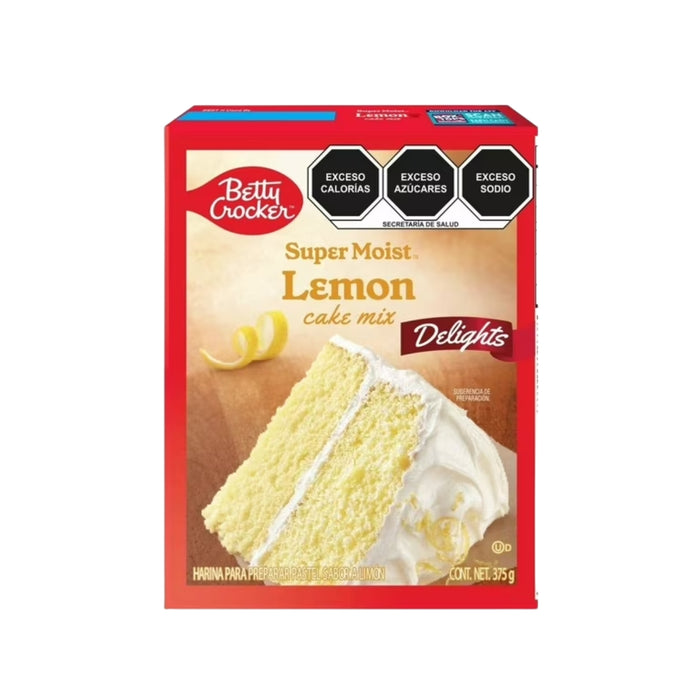 Mezcla para Pastel Lemon Betty Crocker 13.25 oz - Caja de 6 unidades