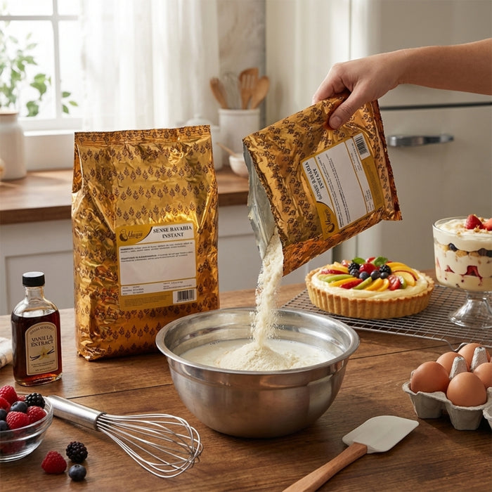 Base en polvo Unique Baker Sense Bavaria Instant 1.5 kg - Caja de 9 bolsas