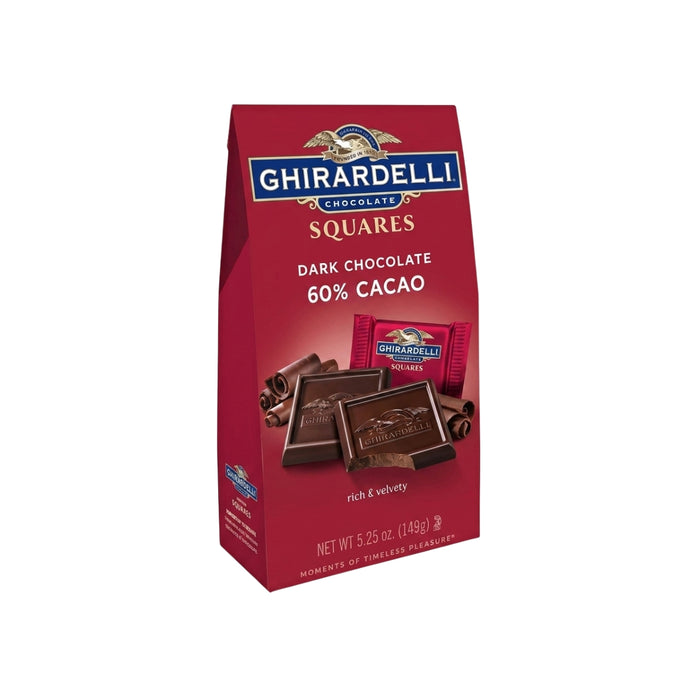 Chocolate Oscuro 60% Cacao en Cuadros Ghirardelli 5.25 oz - Caja de 6 unidades