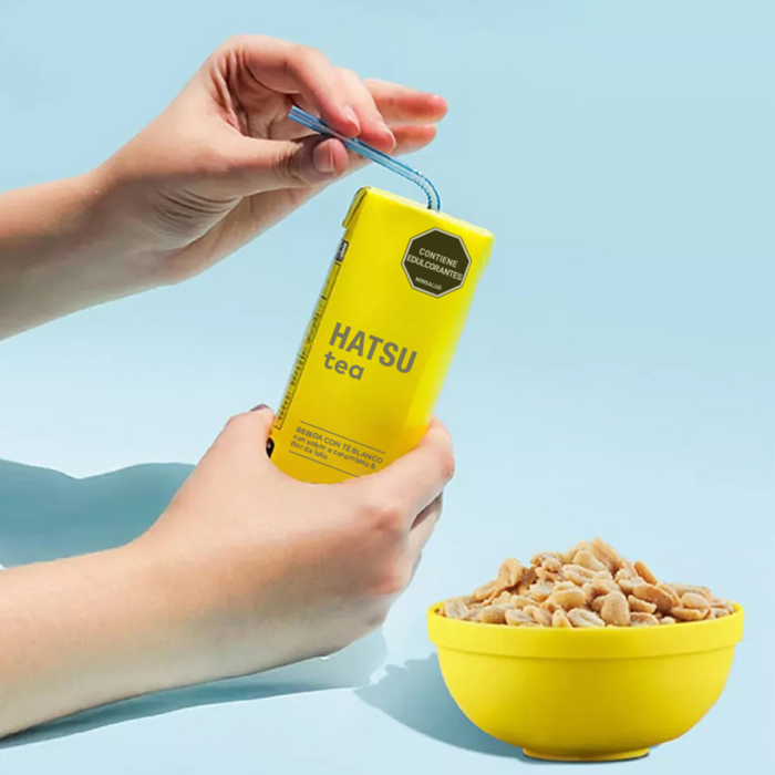 Hatsu Té Blanco con Carambola & Flor de Loto – Tetra 200 ml | Caja 24 Unidades