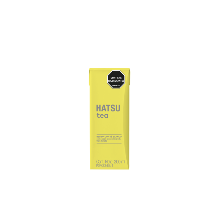 Hatsu Té Blanco con Carambola & Flor de Loto – Tetra 200 ml | Caja 24 Unidades