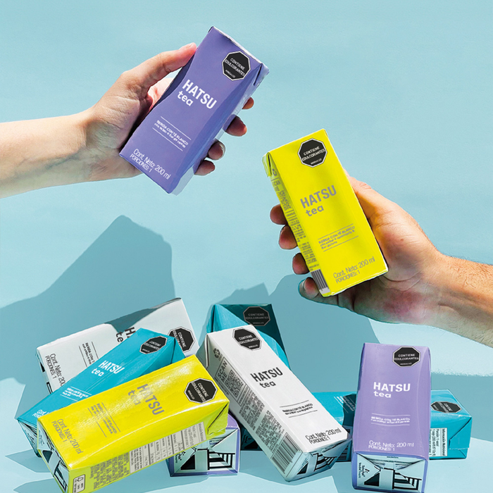 Hatsu Té Blanco con Granada & Mora Azul – Tetra 200 ml | Caja 24 Unidades