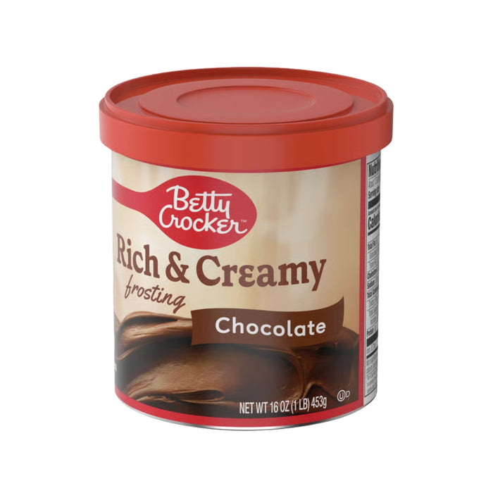Frosting Chocolate Betty Crocker Rich & Creamy 16 oz - Caja de 8 unidades