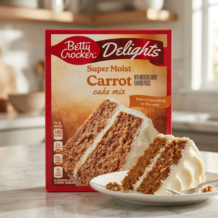 Mezcla para Pastel de Zanahoria Betty Crocker 13.25 oz - Caja de 6 unidades