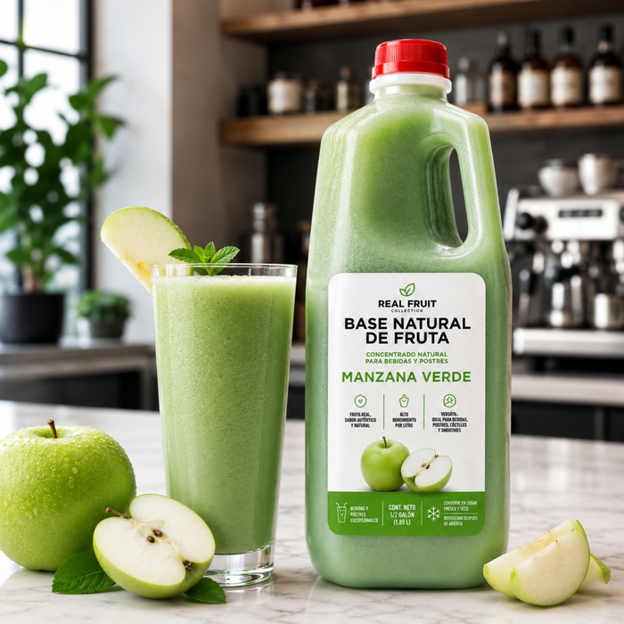 Base Natural de Fruta Manzana Verde - Envase 1.89 Litros