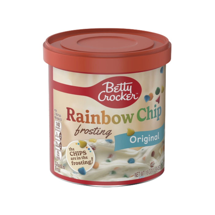 Frosting Rainbow Chip Betty Crocker Rich & Creamy 16 oz - Caja de 8 unidades