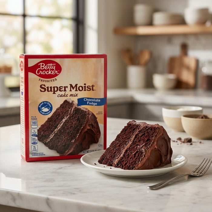 Mezcla para Pastel Chocolate Fudge Betty Crocker 13.25 oz - Caja de 6 unidades