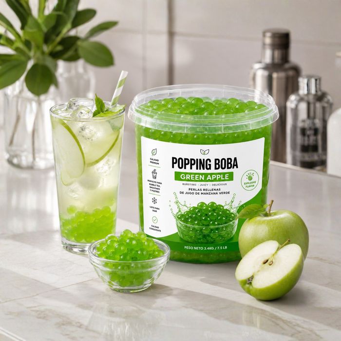Popping Boba Manzana Verde Tarro 3.4 kg