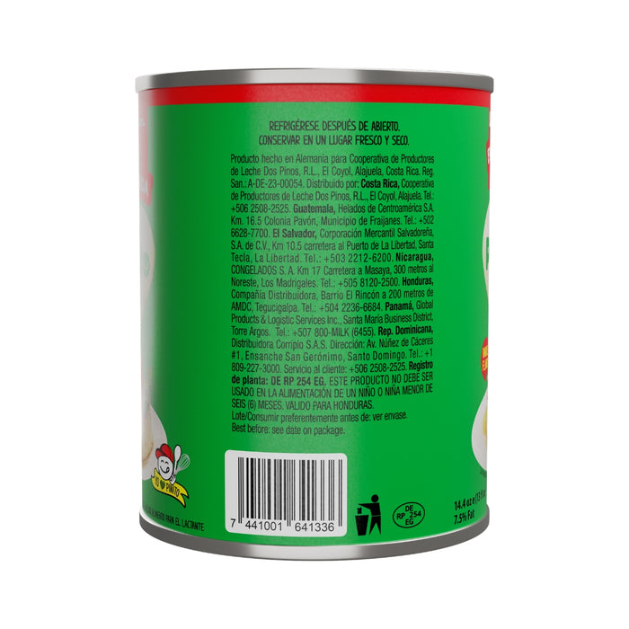 Leche Evaporada Dos Pinos 410g - Caja de 12 unidades