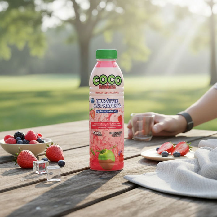 Bebida Electrolítica de coco con frutos rojos PIPPA 500 ml - Caja  de 24 unidades