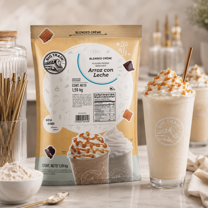 Base para Frappé sabor arroz con leche Big Train 1.59kg