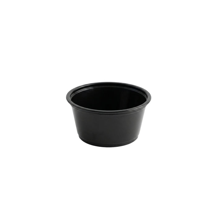 Recipientes Soufflé Negros Desechables - Caja 2,500 unidades