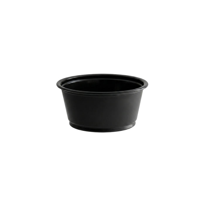 Recipientes Soufflé Negros Desechables - Caja 2,500 unidades