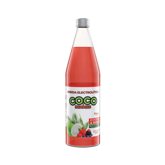 Bebida Electrolítica de coco con frutos rojos PIPPA 490 ml - Caja  de 12 unidades