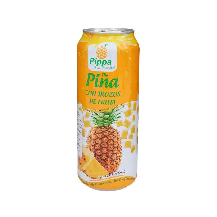Jugo de piña con pulpa PIPPA 490 ml - Caja de 24 unidades