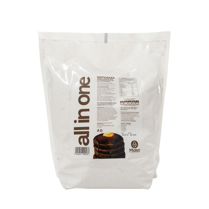 Harina para hotcakes chocolate all in one 5 libras (2.3 kg)