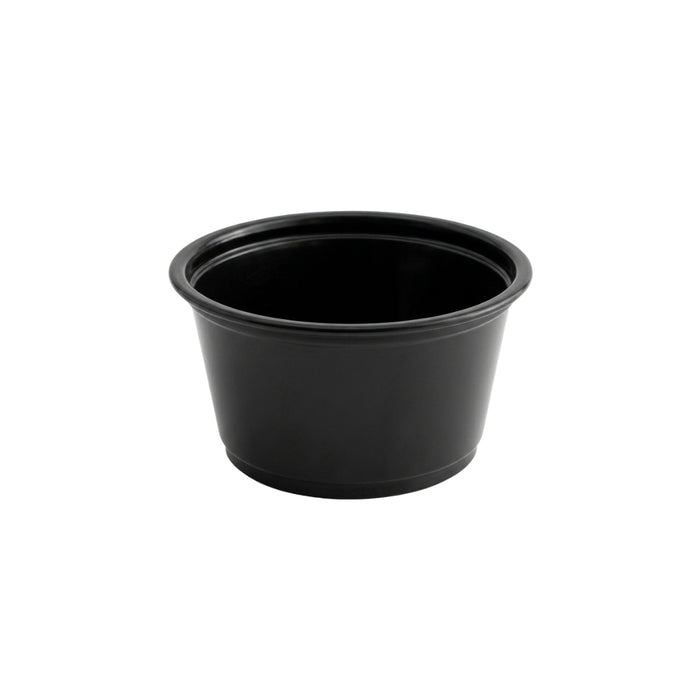 Recipientes Soufflé Negros Desechables - Caja 2,500 unidades