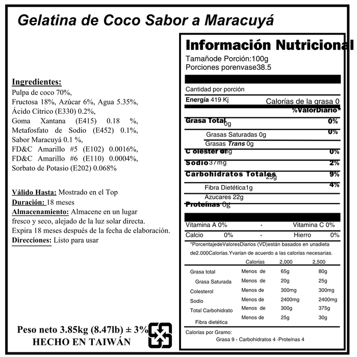 Syrup Concentrado Maracuya