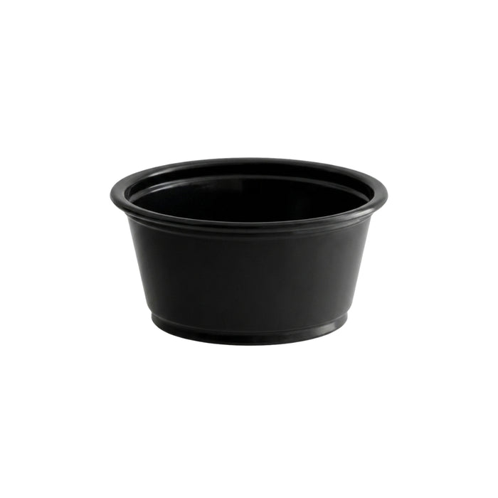 Recipientes Soufflé Negros Desechables - Caja 2,500 unidades