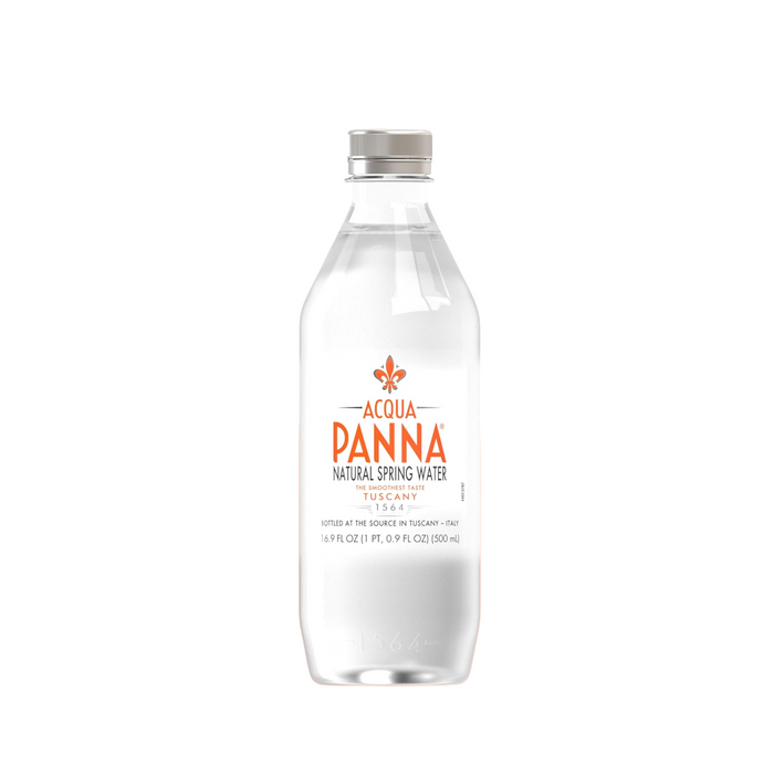 Agua Mineral Natural Sin Gas Aqua Panna - Botella PET 500 ml (Caja x  24 unidades)