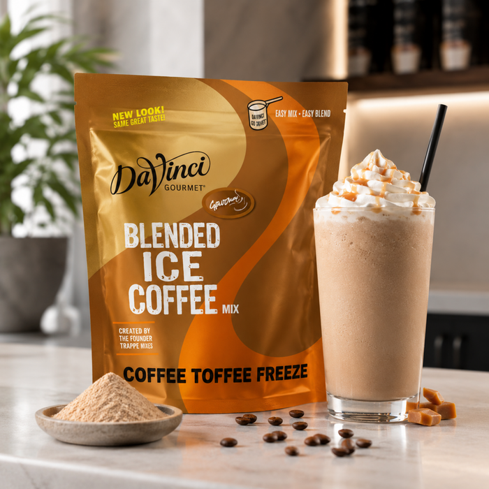 Base para Frappé Coffee Mix Coffee Toffee Freeze DaVinci Gourmet - 1.3 kg