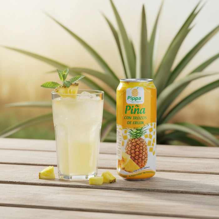 Jugo de piña con pulpa PIPPA 490 ml - Caja de 24 unidades