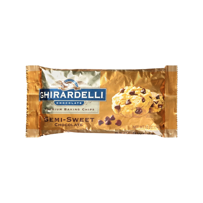 Chispas de Chocolate Semidulce para Cocina Ghirardelli 12 oz - Caja de 12 unidades