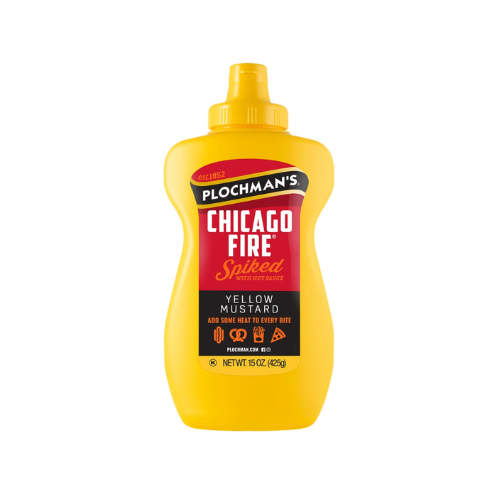 Mostaza Chili Dog Squeezable Plochman’s 15 oz - Caja de 12 unidades