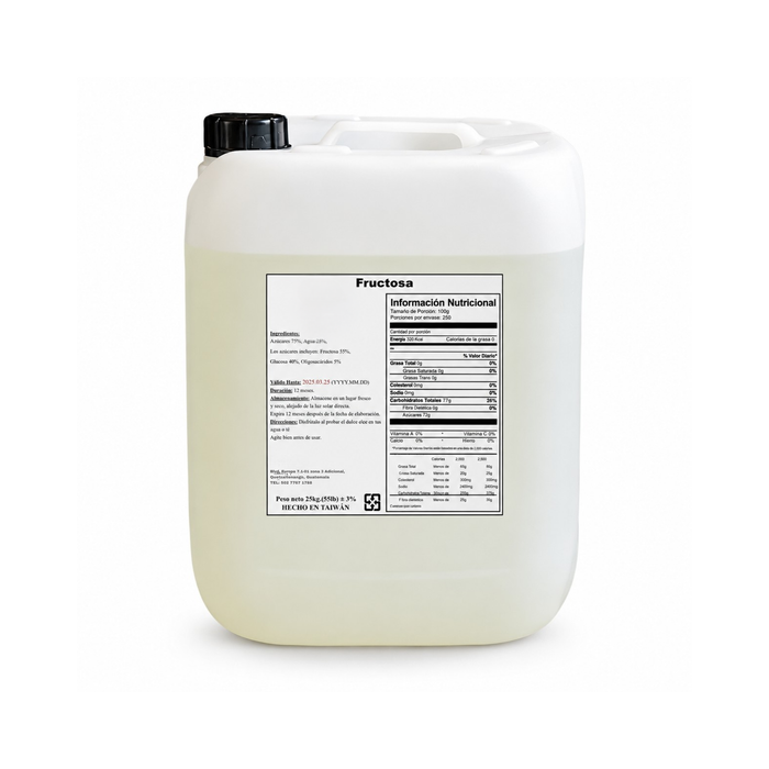 Caneca de endulzante Fructosa 25 kg