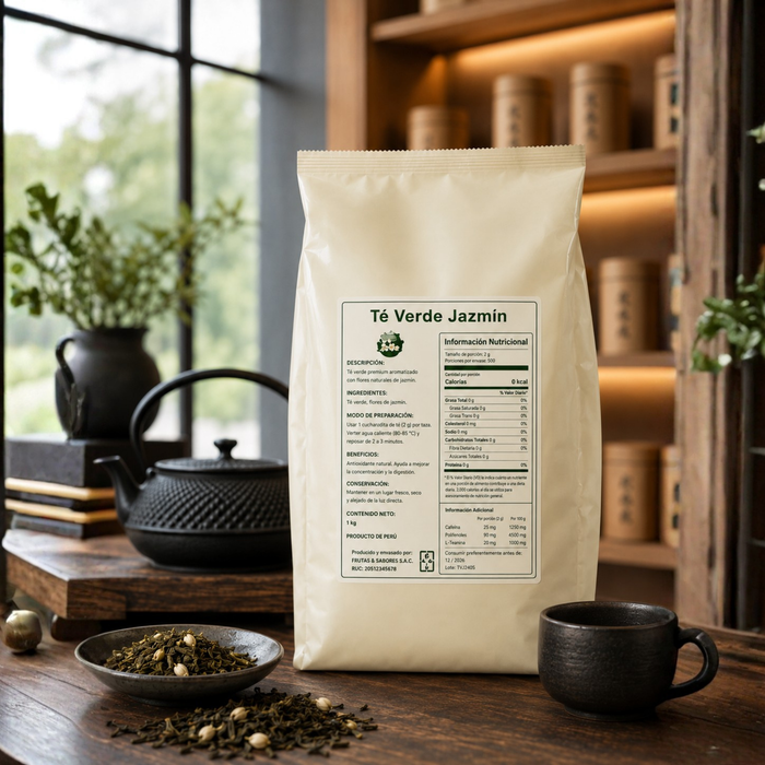 Te Verde Jazmin para Bubble Tea - Bolsa 600 grm
