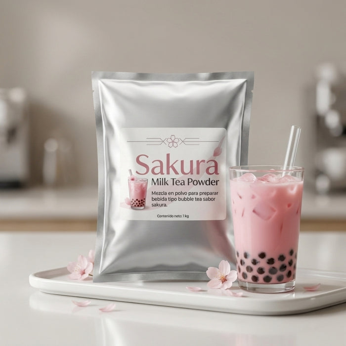 Mezcla para Bubble Tea Sakura Milk Tea Powder 1kg