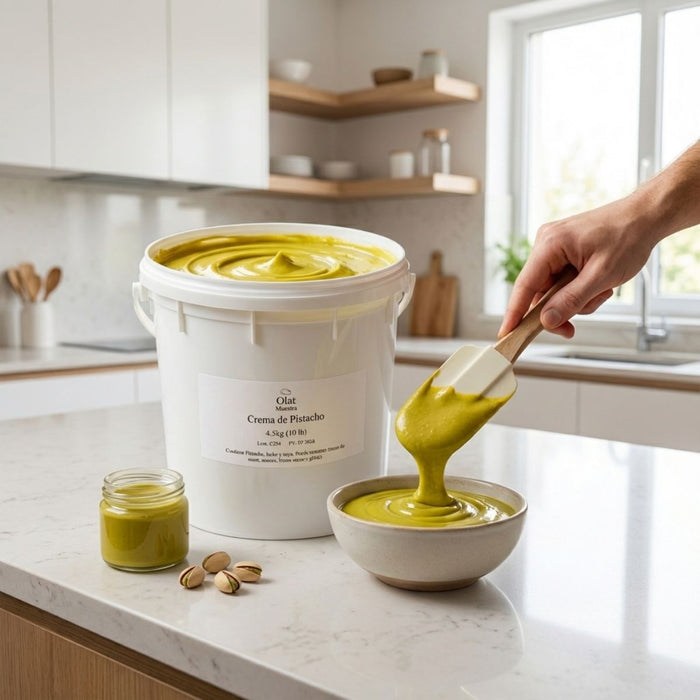 Crema de Pistacho Olat - Cubeta de 4.5 kg