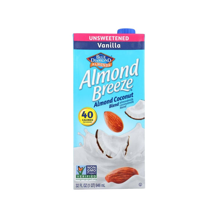 Bebida de Almendra y Coco Sin Azúcar Vainilla Blue Diamond 946 ml - Caja de 12 unidades