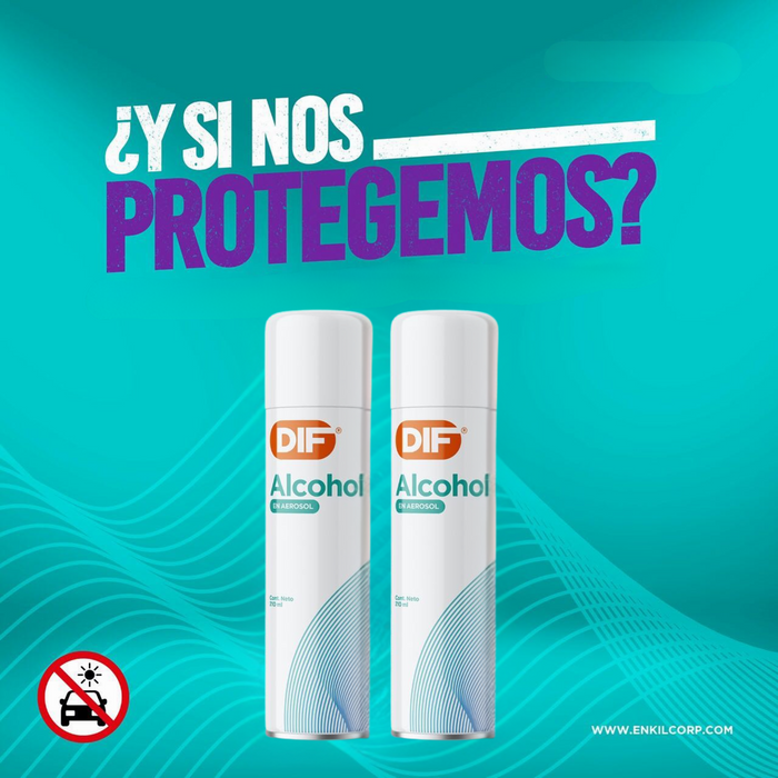Alcohol en Aerosol DIF 210 ml / 6 unidades