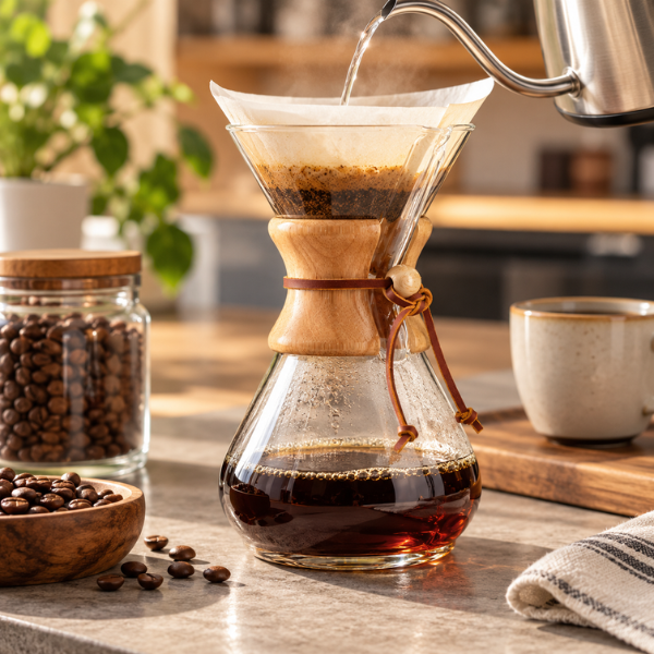 Jarra tipo Chemex para Café Pour Over - 800 ml