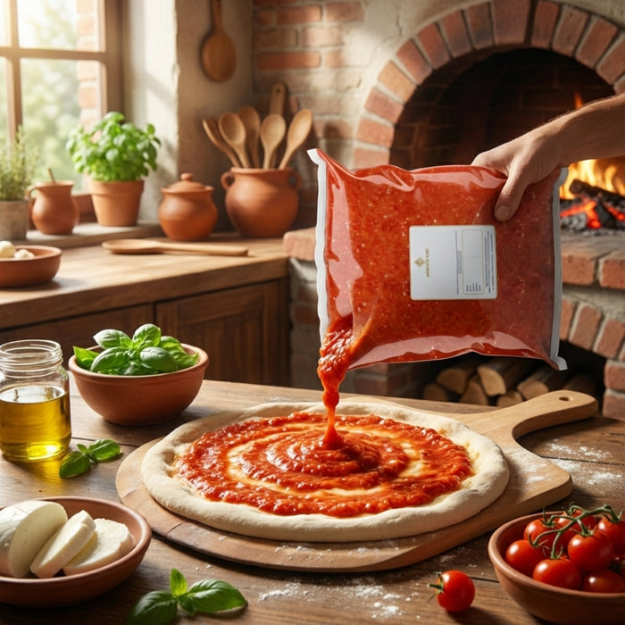 Salsa Pizza Merck And Chef 3.5 kg - Caja de 4 bolsas