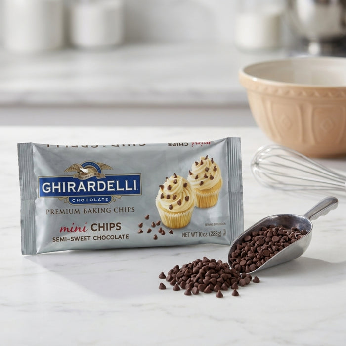 Mini Chispas de Chocolate Semidulce Ghirardelli 10 oz - Caja de 12 unidades