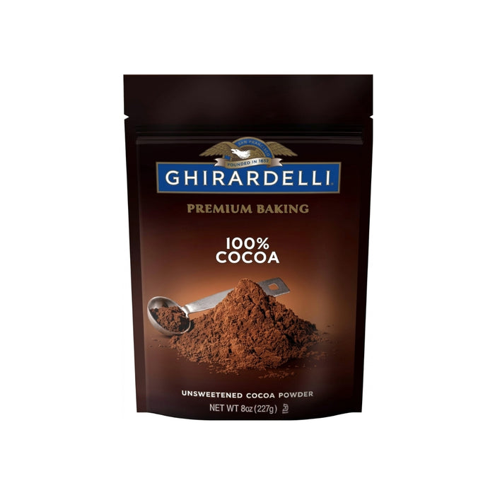 Cocoa Natural sin Azúcar Ghirardelli 8 oz - Caja de 6 unidades